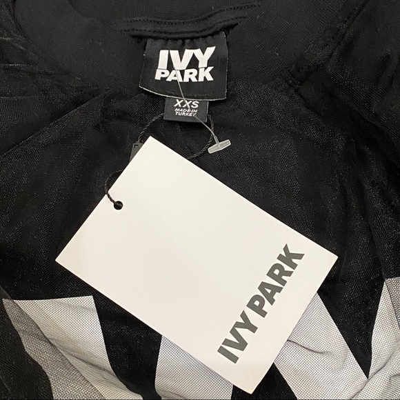 NWT Ivy Park Black Festival Tulle Top XXS - Picture 11 of 15